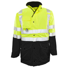 Load image into Gallery viewer, 1355 The 6-in-1 Black Bottom Hi Vis Parka
